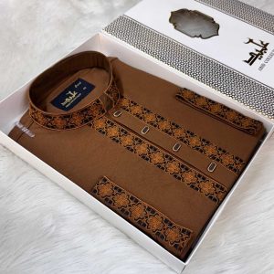 👑 প্রিমিয়াম রাজকীয় এমব্রয়ডারি পান্জাবি
