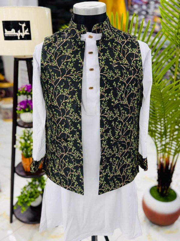 ✨প্রিমিয়াম রাজকীয় কাতান কটি-পাঞ্জাবি